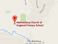 Map showing the school&rsquo;s location in Malmesbury